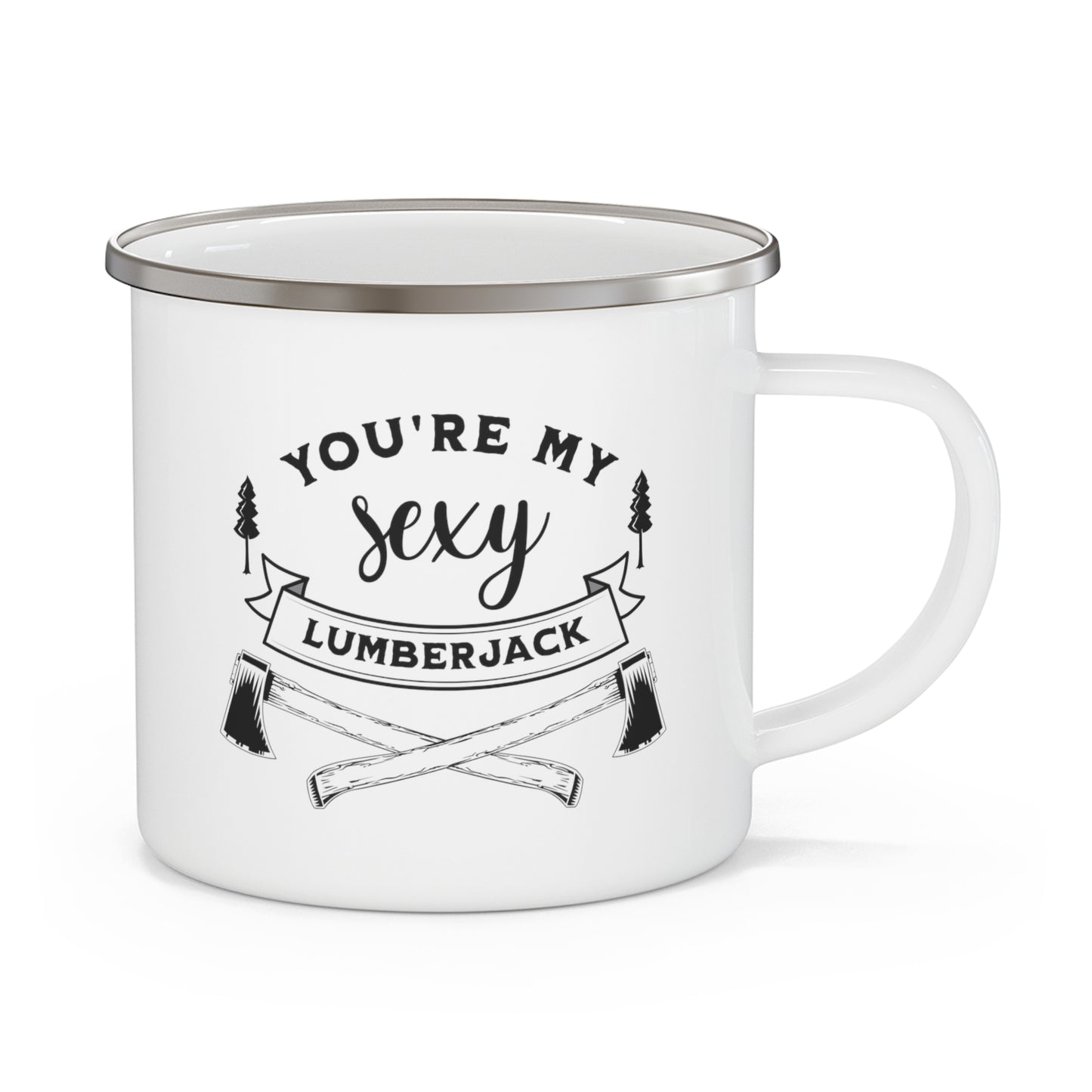 sexy lumberjack mug left view