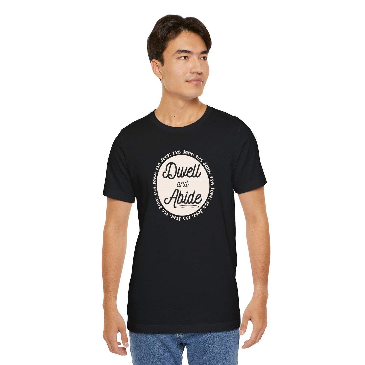 Dwell and Abide Shirt | White Design