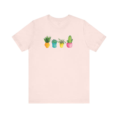 Original Hand-Drawn Potted Plants Shirt